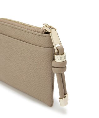 TOPKAPI 【新色追加】【TREASURE TOPKAPI】シュリンクレザー Lファスナー ミニ 財布 グレージュ