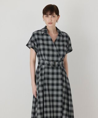 GRACE CONTINENTAL ラップフレアワンピース ブラック