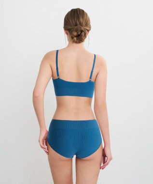 WACOAL ノンワイヤーブラ 【GOCOCi ゴコチ】 ぴったりフィット アンダー部分のズレを軽減 洗濯機洗い可能(ネット使用) ブラトップ レディース ハーフトップ CGG255 /ワコール ブルー