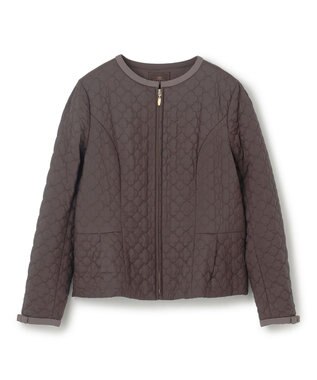 TOCCA 【消臭・洗える】CLOVER CARPET キルト中綿ショートコート コーヒーブラウン系