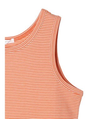 Green Parks ボーダーリブタンクトップ Orange