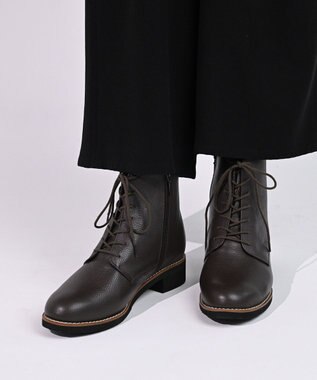 Pointer 本革レースアップブーツ ダークブラウン