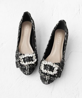 TOCCA 【WEB限定カラーあり】BIJOUX RIBBON PUMPS パンプス ツイード系5