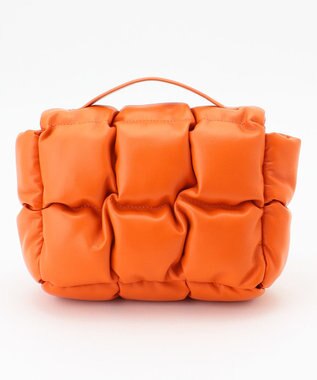 自由区 【カタログ掲載】パディングPU2WAYクラッチ バッグ オレンジ