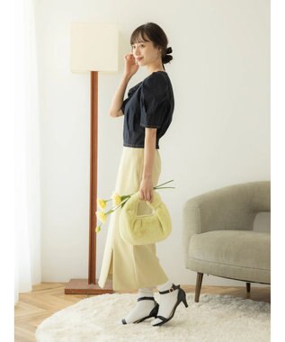 earth music&ecology パワショルスクエアネックプルオーバー Dark Indigo