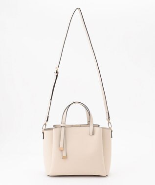 LA BAGAGERIE 【MONICA】ボウタイリボンハンドバッグ アイボリー