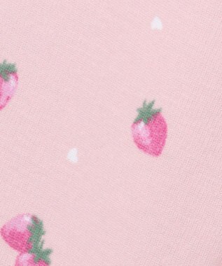 ANY KIDS 7days 裏シャギー 総柄ガーリーパンツ ピンクベージュ×イチゴ