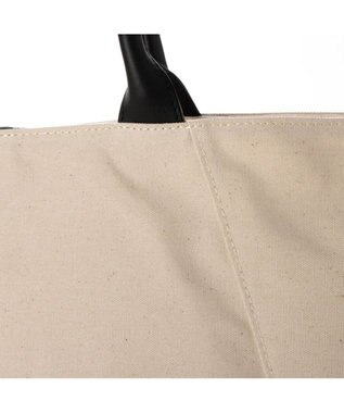 UNBILLION perche パラフィンキャンバス2wayボストントート アイボリーブラック