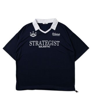 WEGO 【ユニセックス着用ITEM/MLサイズ展開】ドロストゲームシャツプルオーバー ネイビー