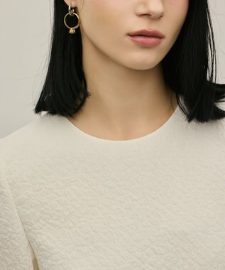 GRACE CONTINENTAL オーガンジージャガードトップ キナリ