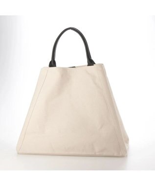 UNBILLION perche パラフィンキャンバス2wayボストントート アイボリーブラック