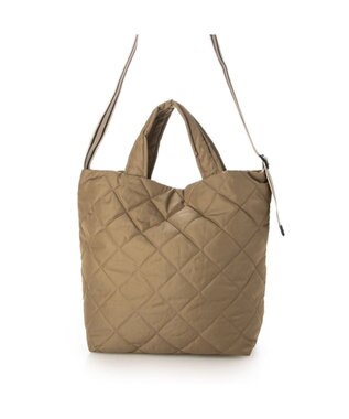 UNBILLION カシュカシュ cachechche / テープショルダーキルトトート ブラウン