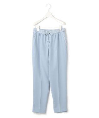 ICB 【接触冷感・UVケア・速乾・洗える】FluidBackSatin ドロストパンツ ライトブルー系