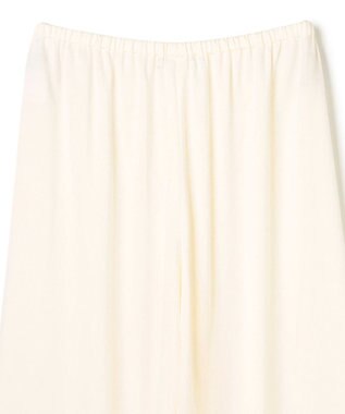 BEIGE， 【洗える】LLOYD / ハンマーサテンイージーワイドパンツ Ecru