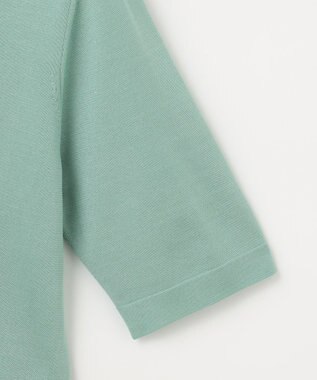 自由区 L 【アンサンブル対応・洗える】アセテートコットンプルオーバー ニット ミストグリーン