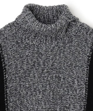 JOSEPH HOMME メリノブロック　ニット ブラック系