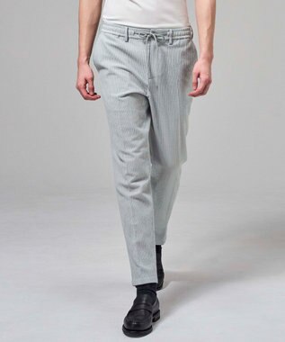 JOSEPH HOMME 新色追加【セットアップ対応】トリコサッカーストレッチ  ドロスト付テーパードパンツ / PEGG CONVERTIBLE ライトグレー系