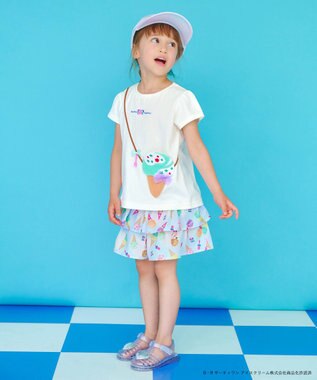 ANY KIDS 【any FAM×サーティワン アイスクリーム】フレーバー ポシェットTシャツ エクリュ（ポッピングシャワー）