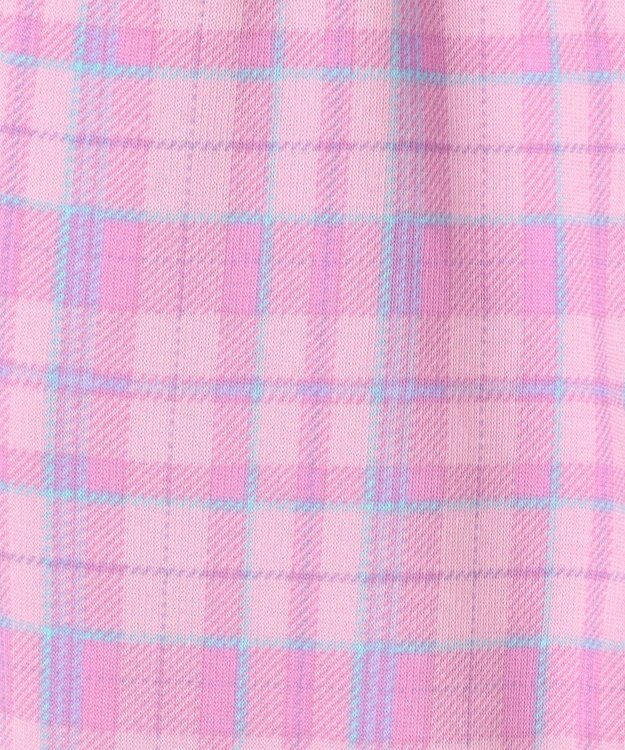 ANY KIDS 7days 裏シャギー 総柄ガーリーパンツ ピンク×チェック