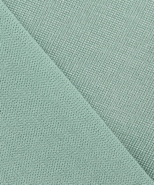 自由区 L 【アンサンブル対応・洗える】アセテートコットンプルオーバー ニット ミストグリーン