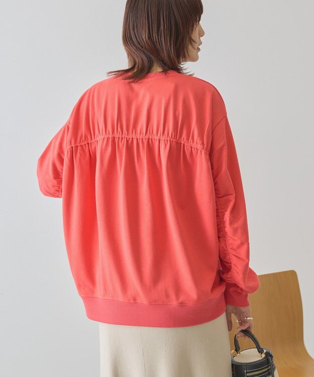 AMERICAN HOLIC バックギャザー裏毛スウェット Red