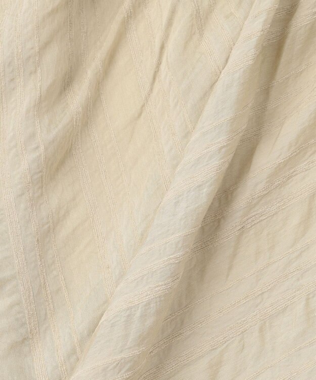 ANY 【ウエストゴム】モールストライプティアードスカート ベージュ