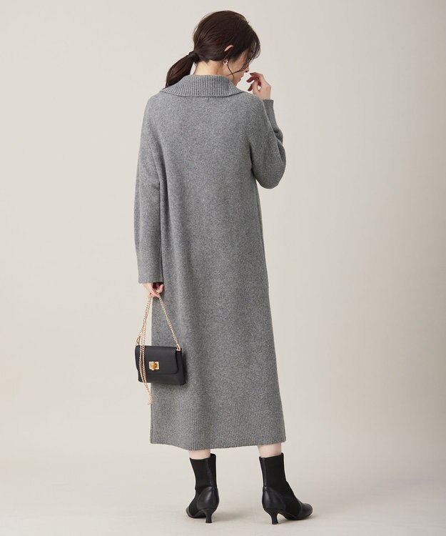 ANY SIS 【2WAY】ケーブルベストSETニット ワンピース チャコール