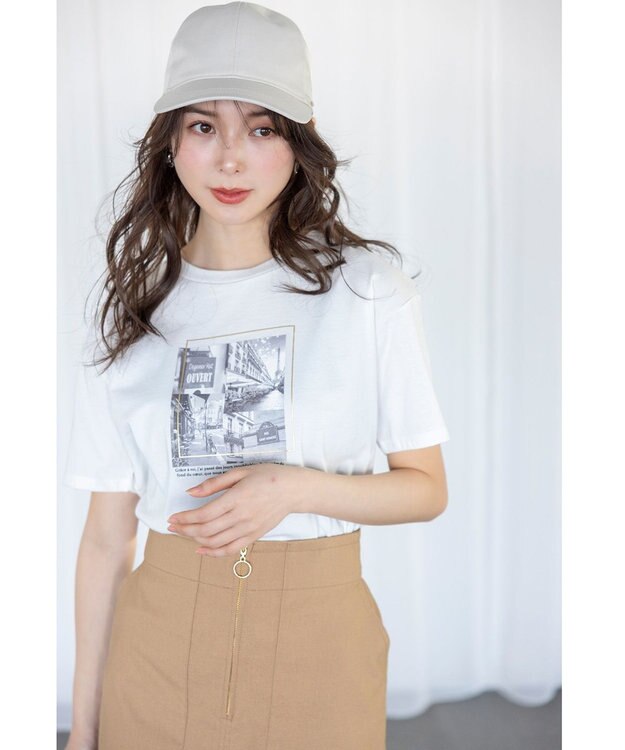 ANY SIS 【洗える】アソートロゴ Tシャツ フォトオフ