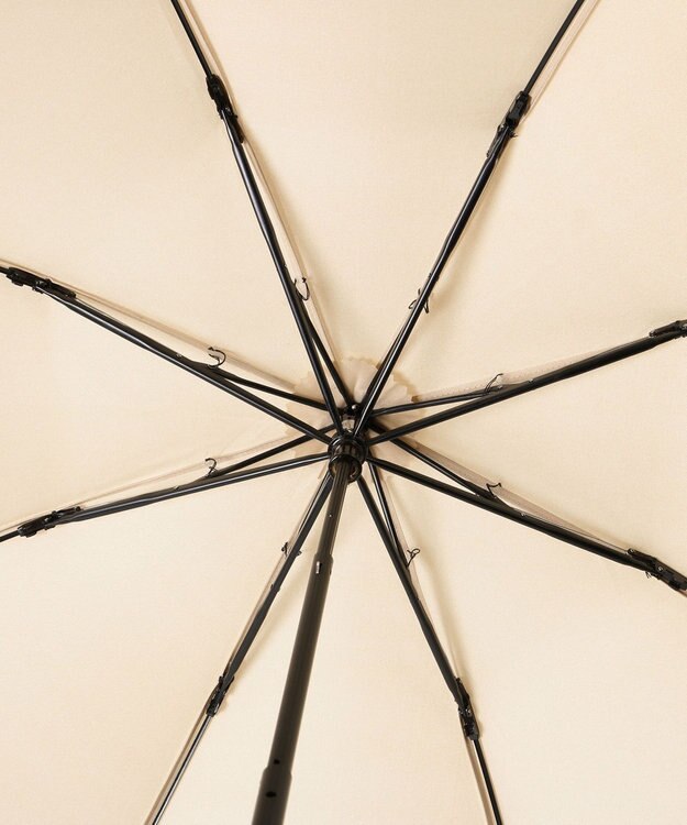 MOONBAT FURLA  折りたたみ傘 カラーボーダー 大きめ55cm 日本製 ベージュ