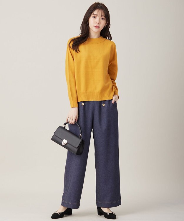 ANY SIS L 【洗える】マリンディテールシャンブレー パンツ シャンブレー