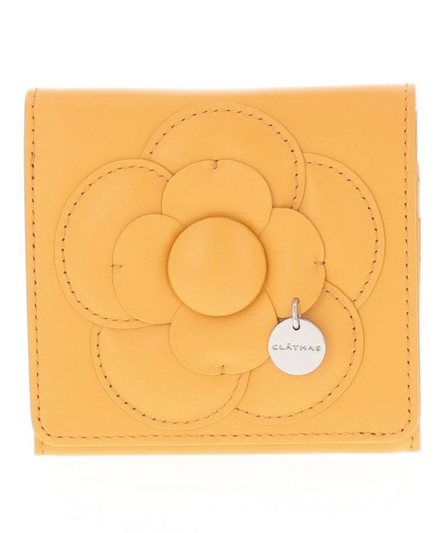 CLATHAS アマン 内BOX二つ折り財布 イエロー