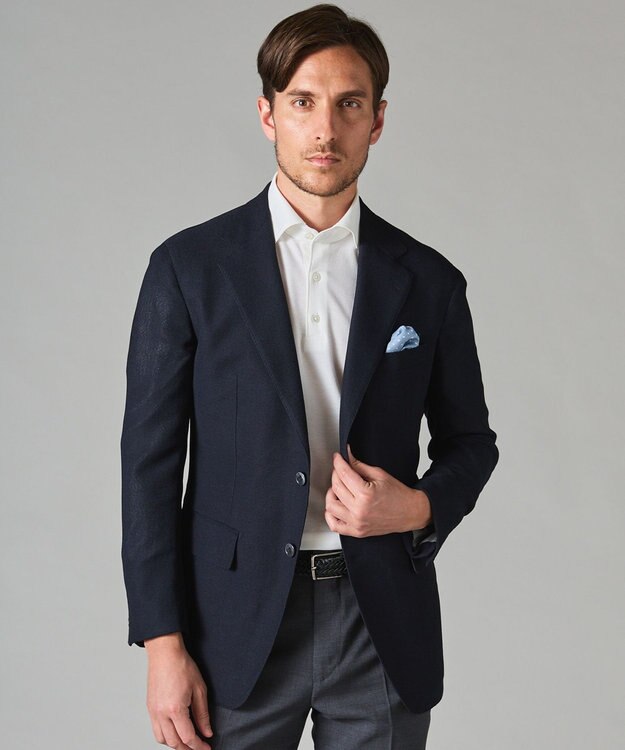 GOTAIRIKU 【御幸毛織】ケープタウンモヘヤ ブレザー ネイビー系