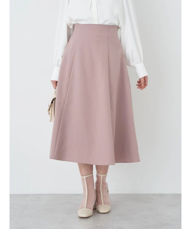earth music&ecology すきな丈フレアスカート Pink