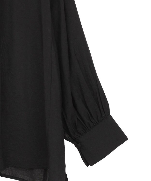 AMERICAN HOLIC スキッパーギャザーブラウス Black