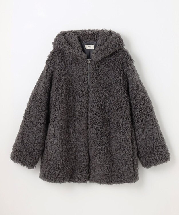 NAVE 【ReNAVE／UNISEX】プードルボア ジャケット チャコール系