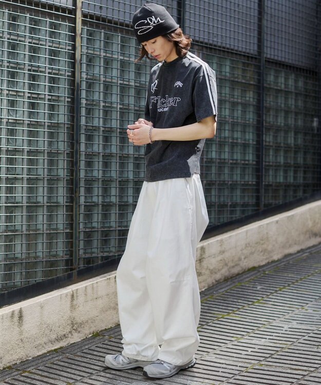 WEGO 【ユニセックス着用ITEM/SMLサイズ展開】イージーサーカスパンツ ホワイト