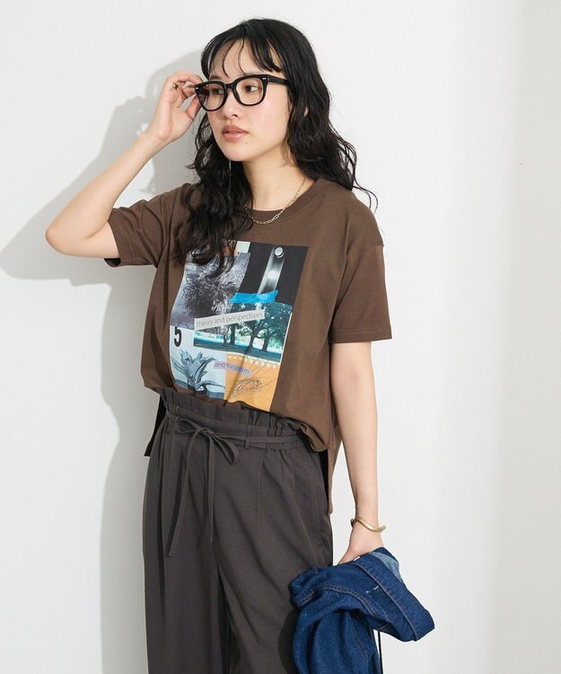 CRAFT STANDARD BOUTIQUE フォトプリントTEE Brown