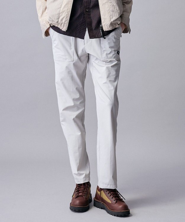 JOSEPH ABBOUD MOUNTAIN 【2WAYストレッチ/ECO撥水性】2WAYストレッチジャガードパンツ ライトグレー系