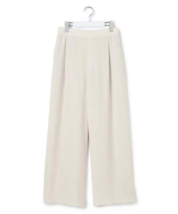 23区 【WEB&一部店舗限定】ストレッチジョーゼット ワイドパンツ ベージュ系