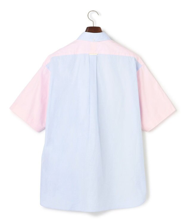 J.PRESS MEN 【J.PRESS ORIGINALS】【UNISEX】Crazy Oxford Half Sleeve Shirt / B.D. / Baggy-Fit サックスブルー系9