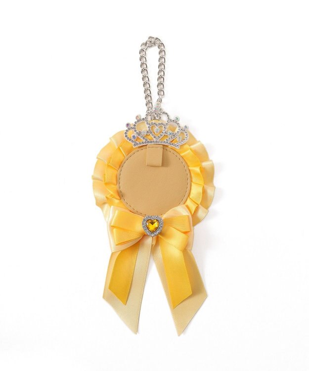 WEGO ティアラリボンロゼットキーホルダー イエロー