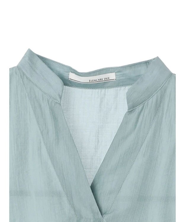 Green Parks ・ＥＬＥＮＣＡＲＥ　ＤＵＥ　ドロストスリーブチュニック Sax