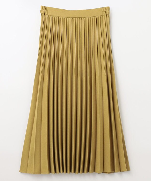 ANY 【14色展開/洗える】ウーリッシュ プリーツスカート イエロー系