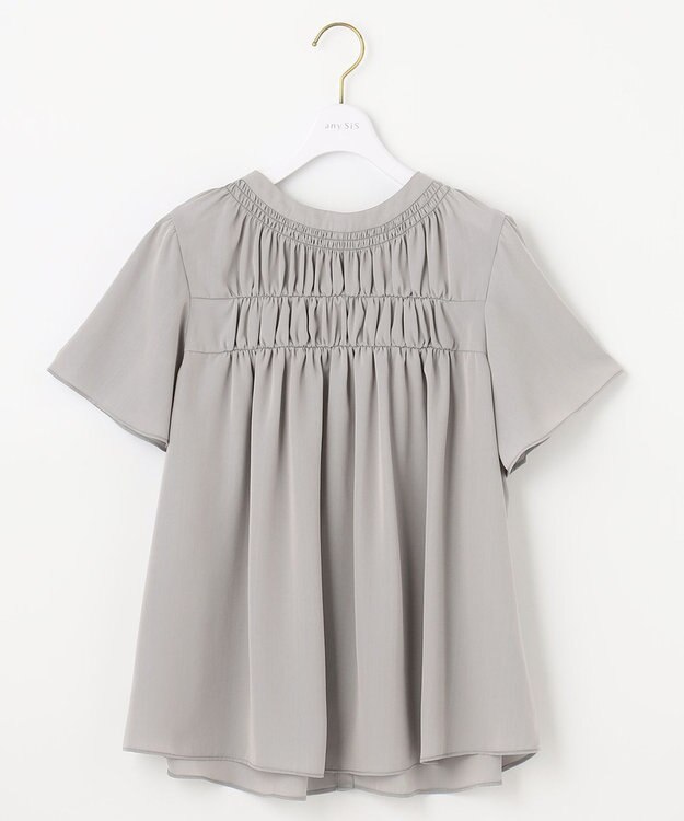 ANY SIS 【2WAY】シャンブレーカッセン ブラウス ラベンダー