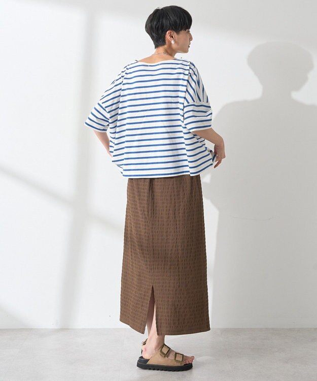 AMERICAN HOLIC バスクボーダー半袖プルオーバー Blue