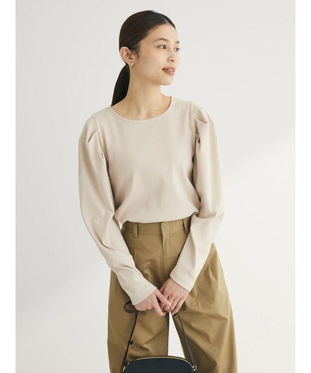 Green Parks ・ＳＵＧＡＲ　ＳＰＯＯＮ　タックスリーブプルオーバー Beige