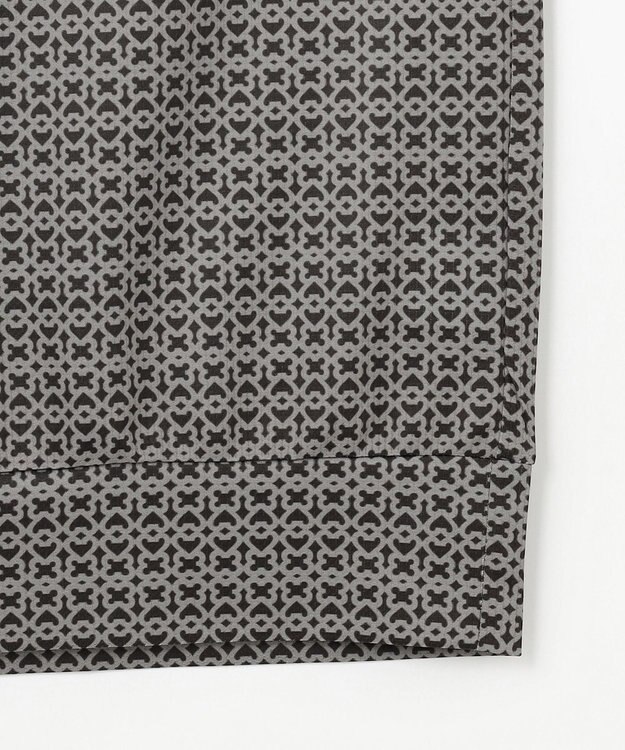 23区GOLF 【MEN】サンベールメッシュ モノグラムハーフジップ ブラック系5