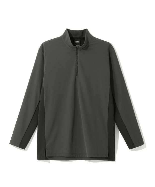 ストレッチ・UVカット】 Octa ハイブリッド ハーフジップモックネック
