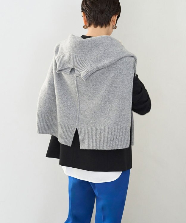 UNFILO ウールカシミヤ ハイネックニット グレー