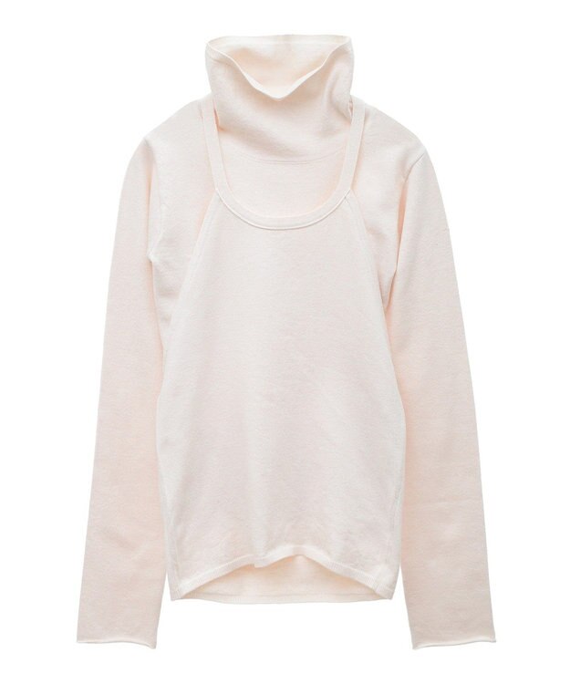 Green Parks ハイネックニット＋カシュクールニット Off White